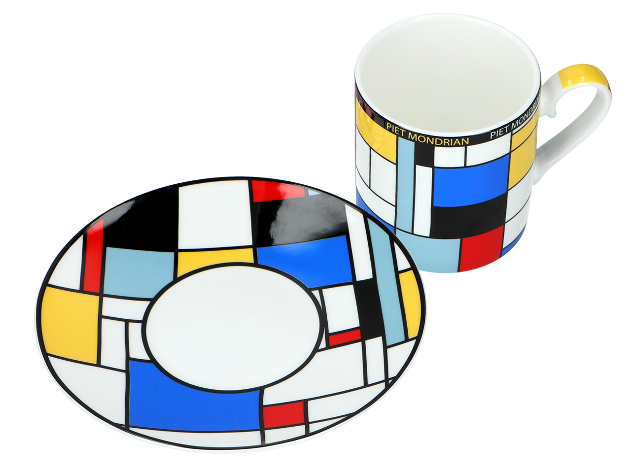 Kpl. Filiżanka ze spodkiem - P. Mondrian, Composition A (CARMANI) - obrazek 3