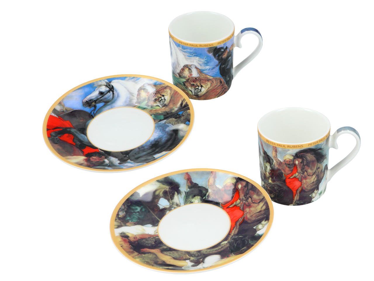 Kpl. 2 filiżanek espresso - P. P. Rubens (CARMANI) - obrazek 3